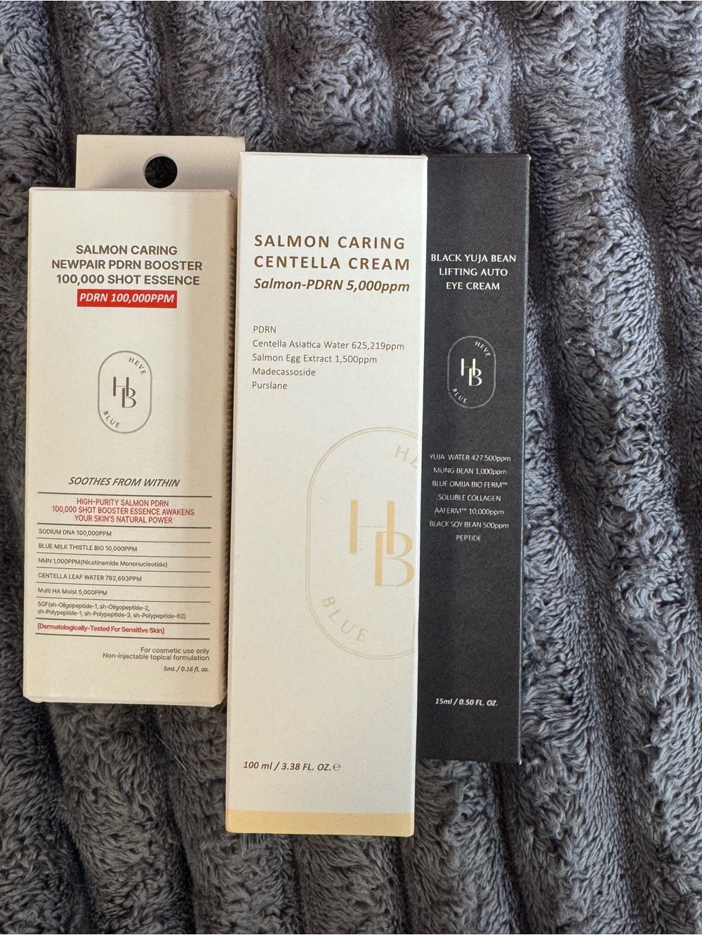 Salmon Caring Centella Cream Trio - Cream & White Moisturizers